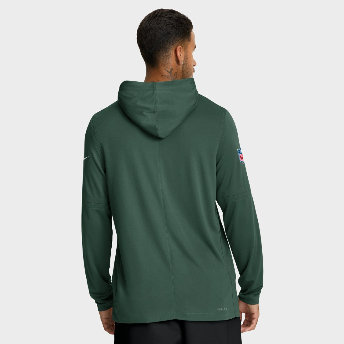 Green Bay Packers Big & Tall Sideline Dri-FIT Long Sleeve Hoodie T-Shirt - Green cheap