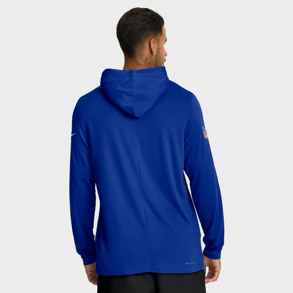 Buffalo Bills Big & Tall Sideline Dri-FIT Long Sleeve Hoodie T-Shirt - Royal outlet