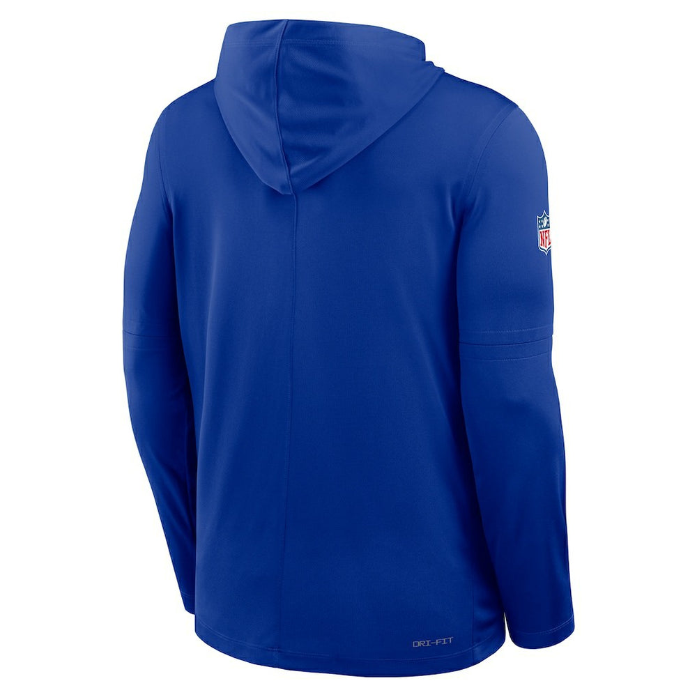Buffalo Bills Big & Tall Sideline Dri-FIT Long Sleeve Hoodie T-Shirt - Royal outlet