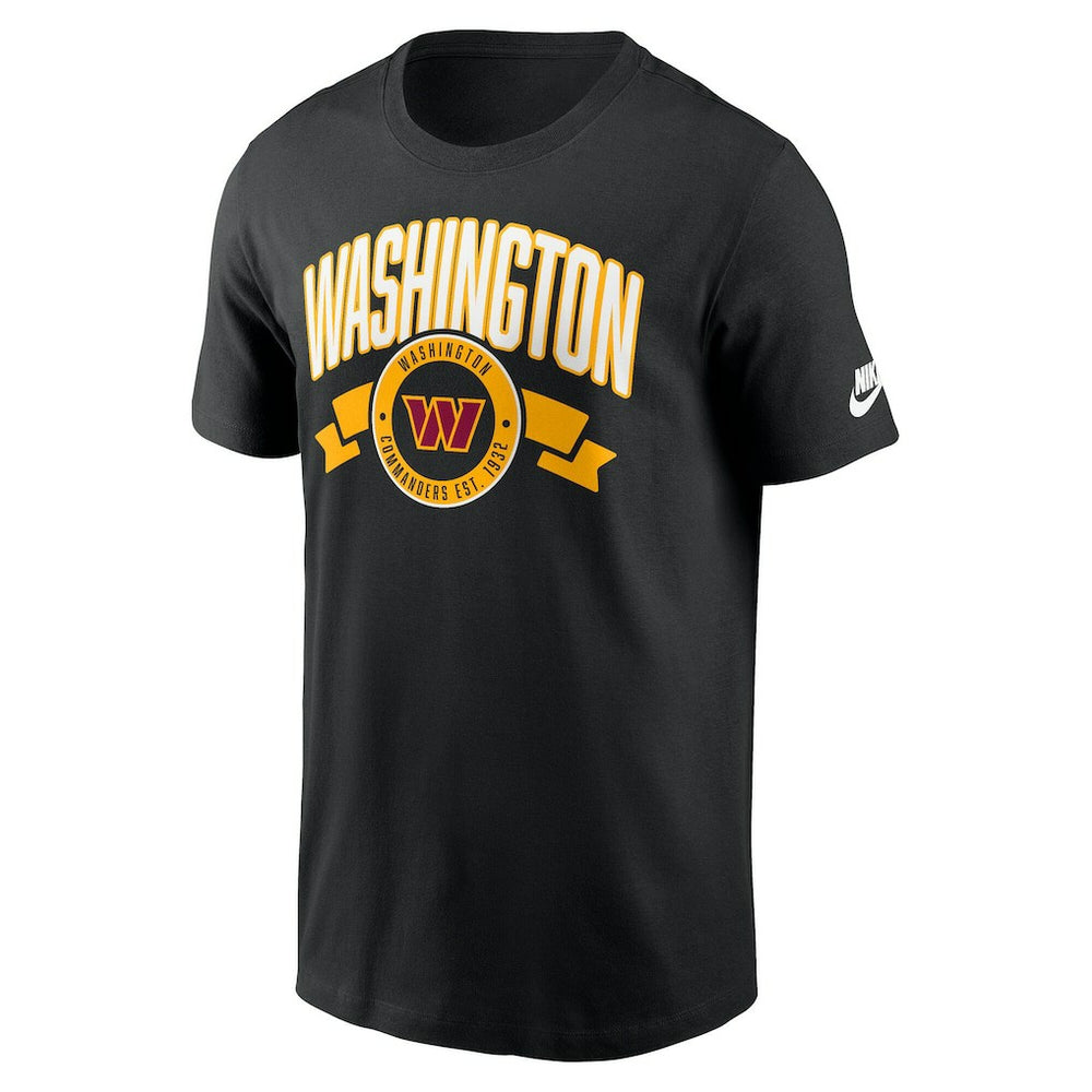 Washington Commanders Rewind Front and Back Hit Essential T-Shirt - Black outlet
