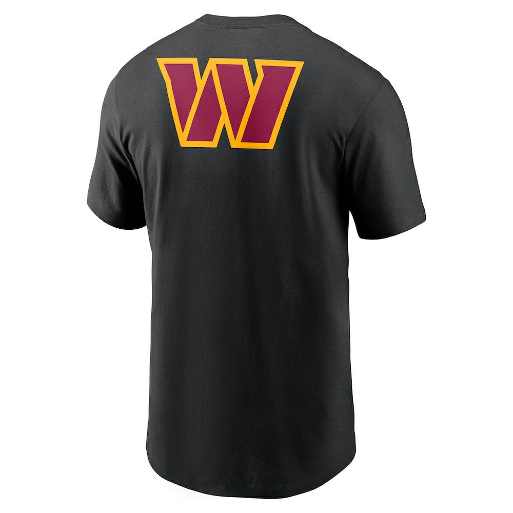 Washington Commanders Rewind Front and Back Hit Essential T-Shirt - Black outlet