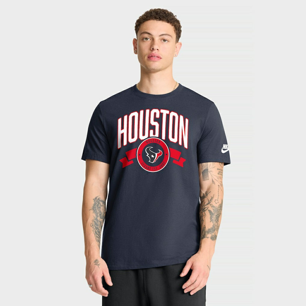 Houston Texans Rewind Front and Back Hit Essential T-Shirt - Navy online