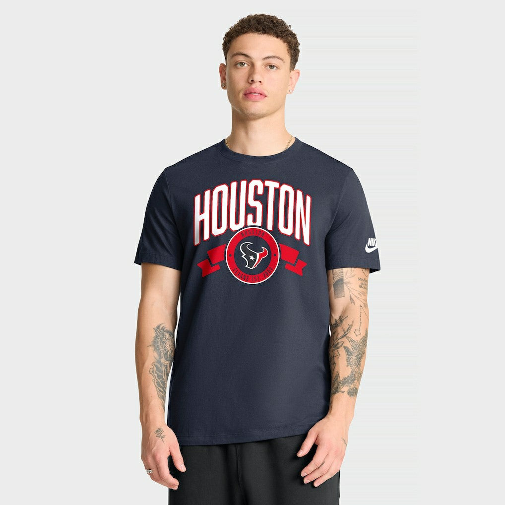 Houston Texans Rewind Front and Back Hit Essential T-Shirt - Navy online