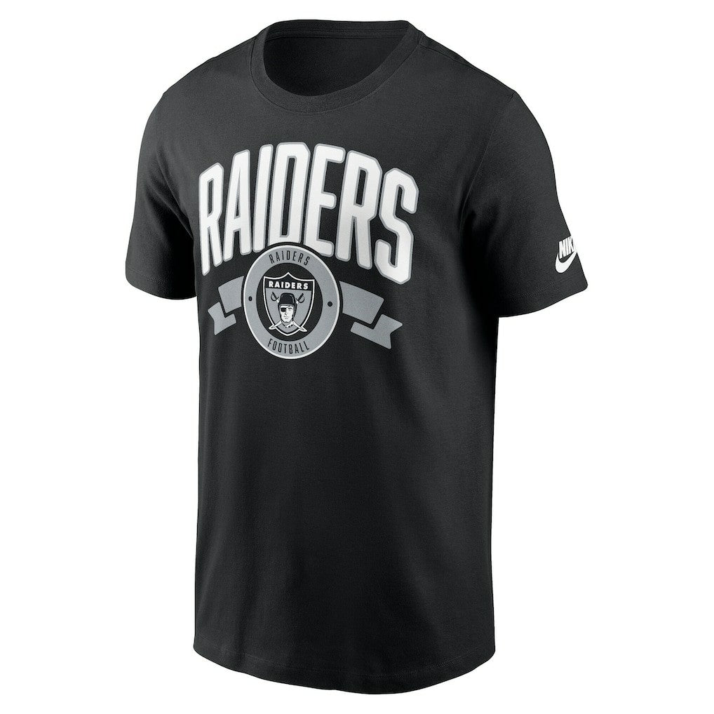 Las Vegas Raiders Rewind Front and Back Hit Essential T-Shirt - Black cheap