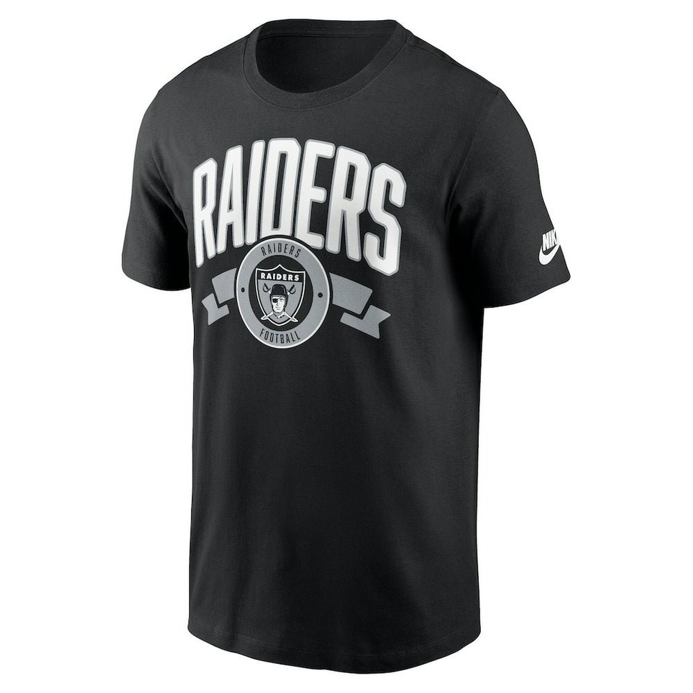 Las Vegas Raiders Rewind Front and Back Hit Essential T-Shirt - Black cheap