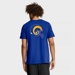 Los Angeles Rams Rewind Front and Back Hit Essential T-Shirt - Royal cheap