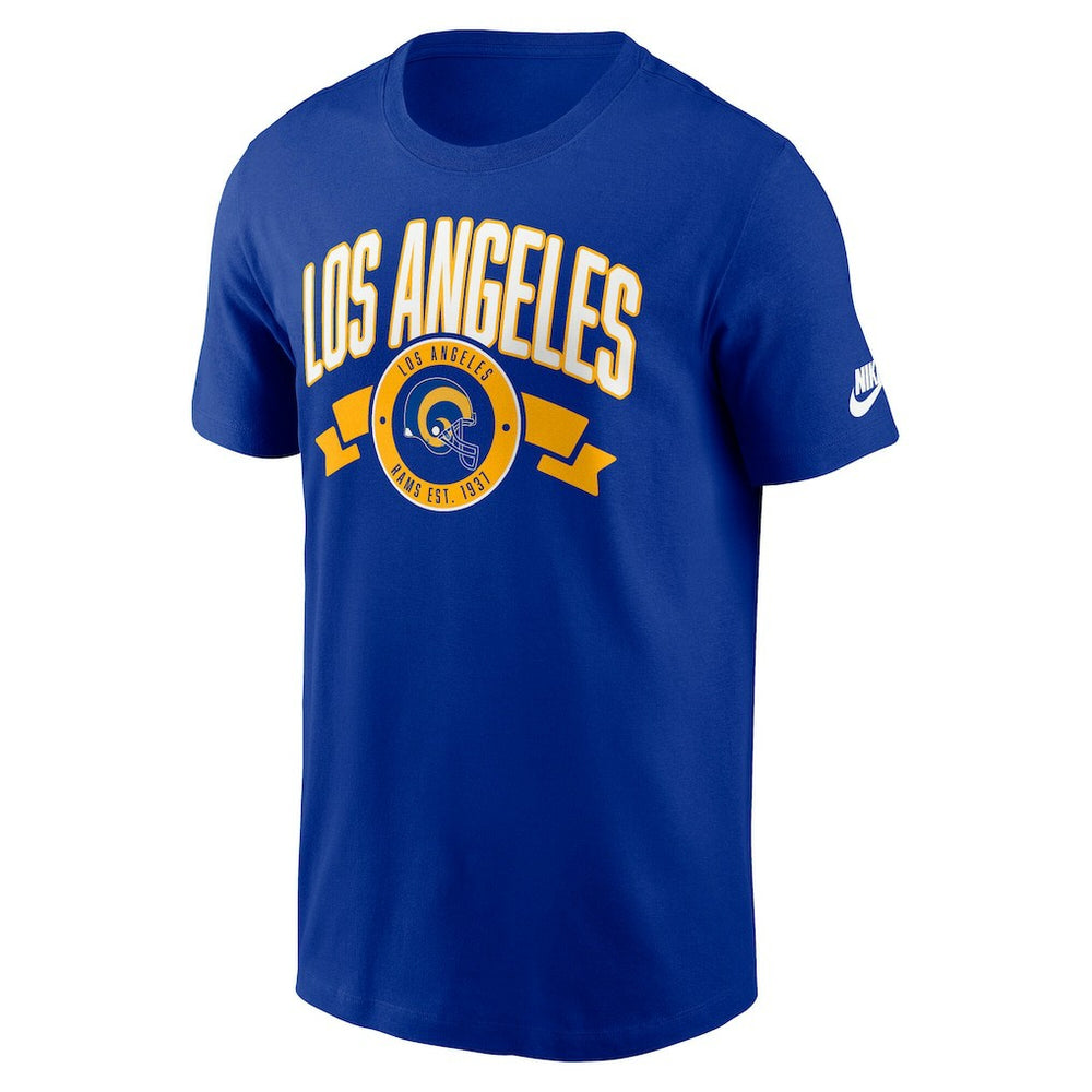 Los Angeles Rams Rewind Front and Back Hit Essential T-Shirt - Royal cheap