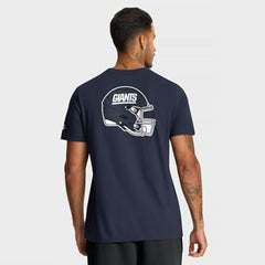 New York Giants Rewind Front and Back Hit Essential T-Shirt - Navy discount