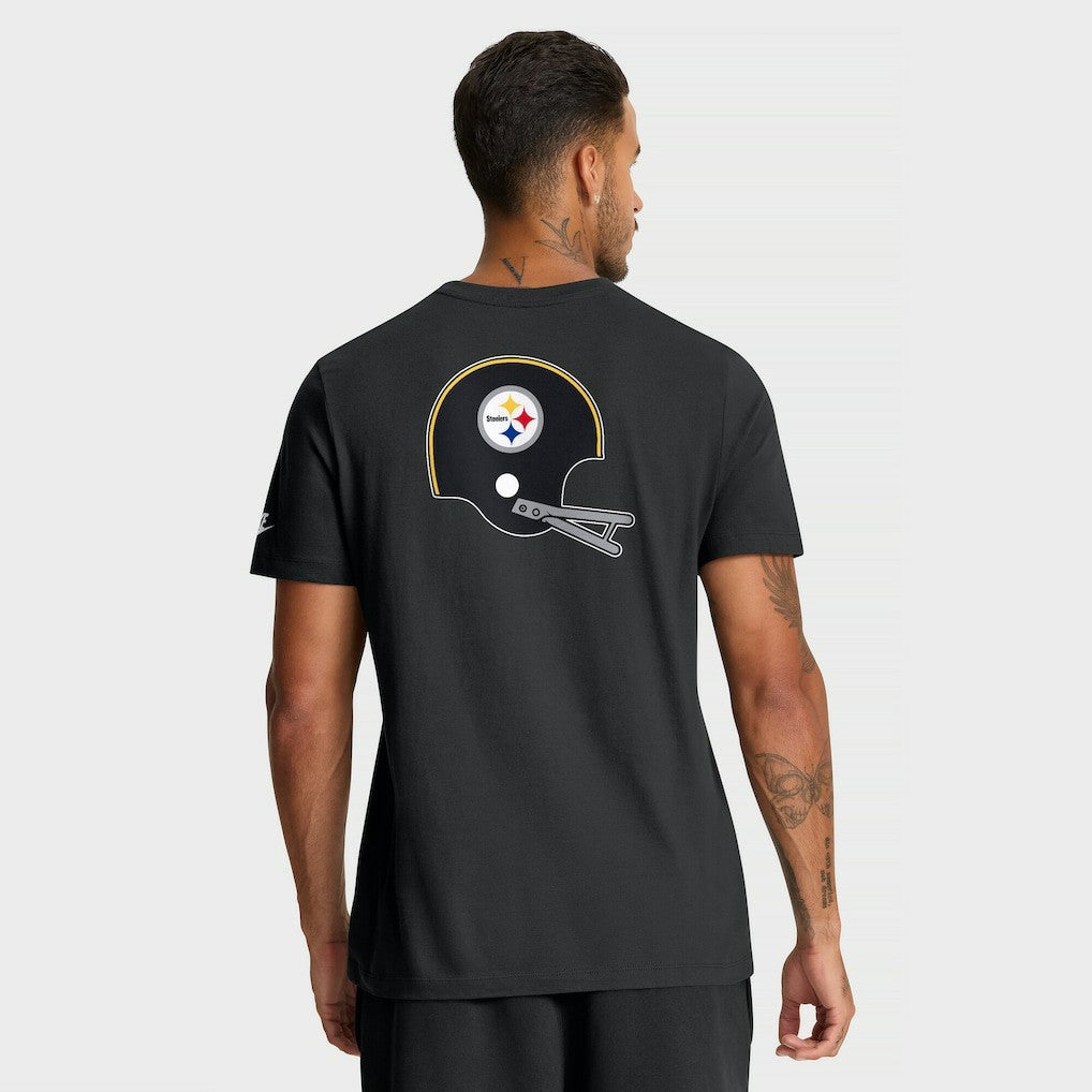 Pittsburgh Steelers Rewind Front and Back Hit Essential T-Shirt - Black cheap