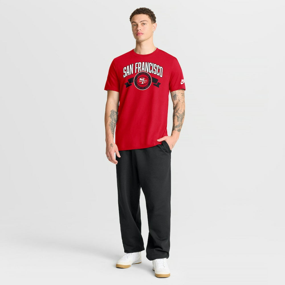 San Francisco 49ers Rewind Front and Back Hit Essential T-Shirt - Scarlet sale