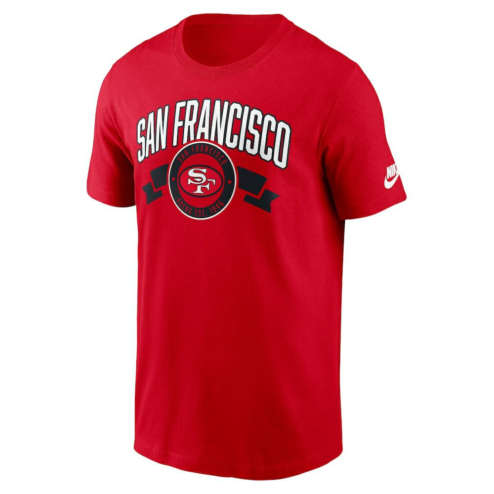 San Francisco 49ers Rewind Front and Back Hit Essential T-Shirt - Scarlet sale