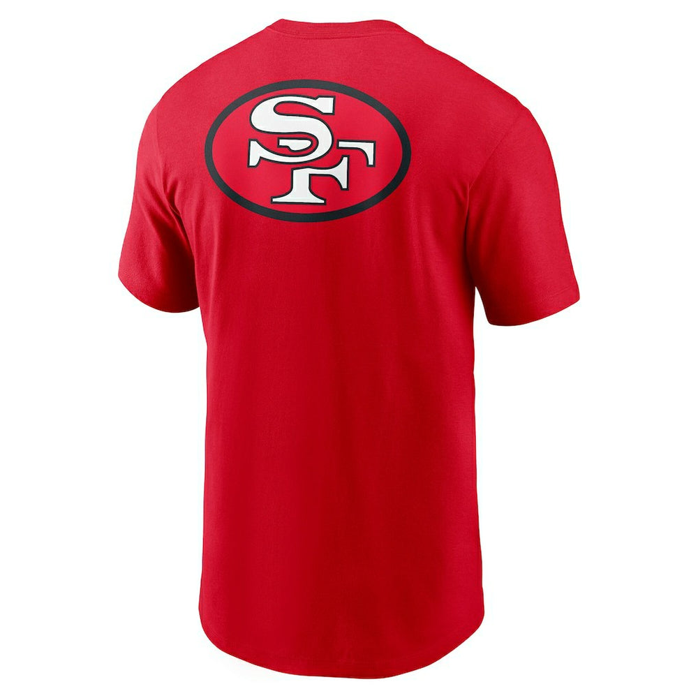 San Francisco 49ers Rewind Front and Back Hit Essential T-Shirt - Scarlet sale