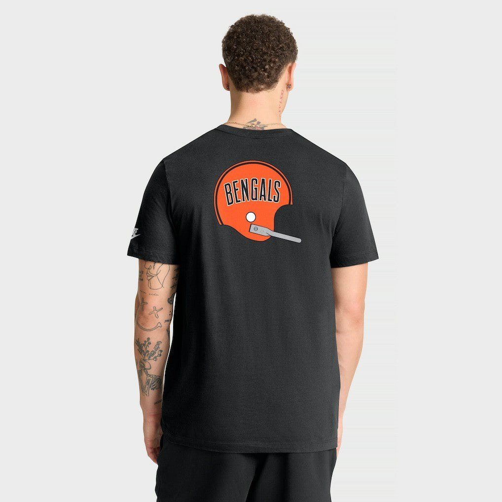 Cincinnati Bengals Rewind Front and Back Hit Essential T-Shirt - Black for sale