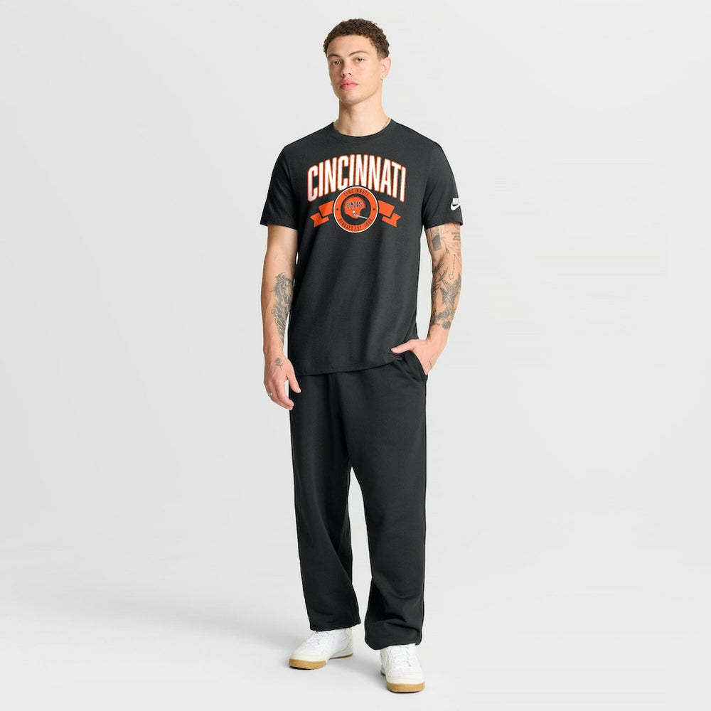 Cincinnati Bengals Rewind Front and Back Hit Essential T-Shirt - Black for sale