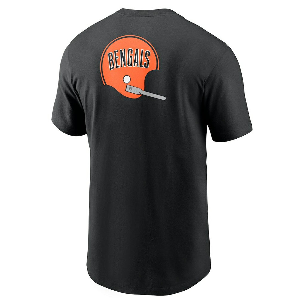 Cincinnati Bengals Rewind Front and Back Hit Essential T-Shirt - Black for sale