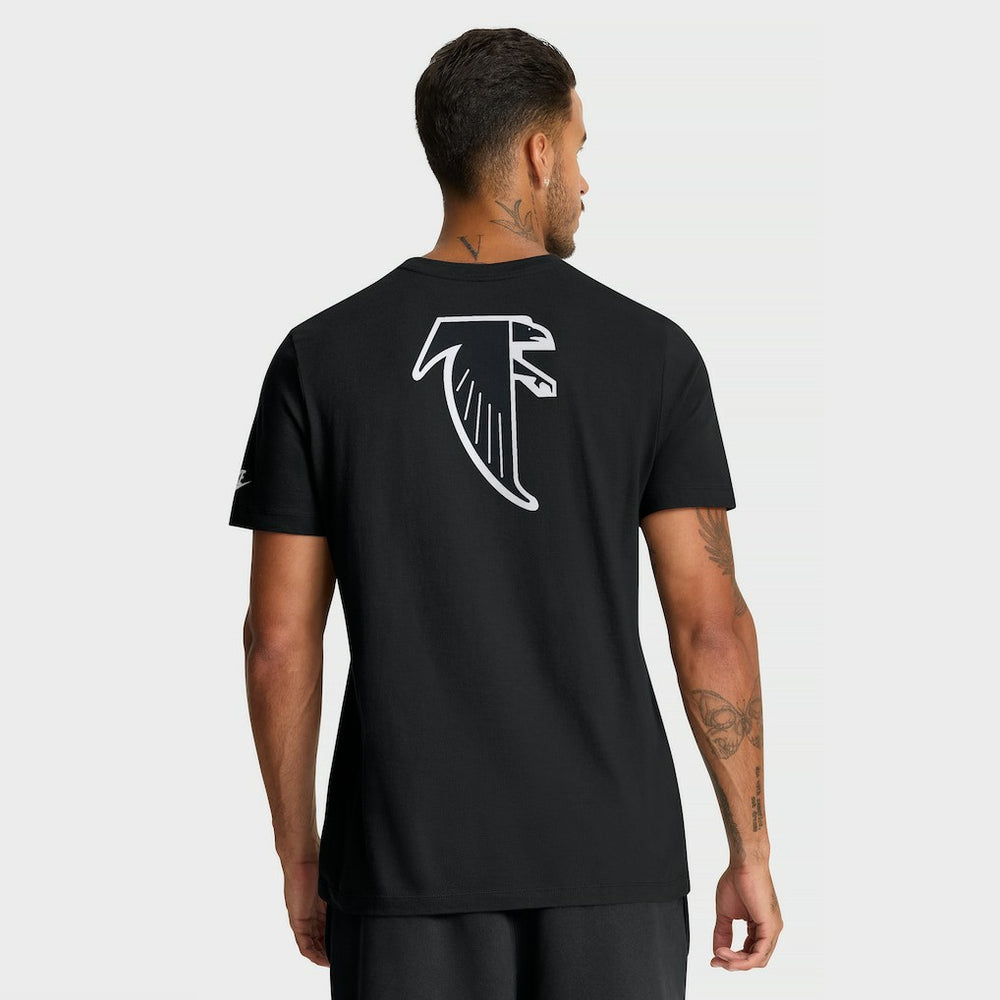 Atlanta Falcons Rewind Front and Back Hit Essential T-Shirt - Black cheap