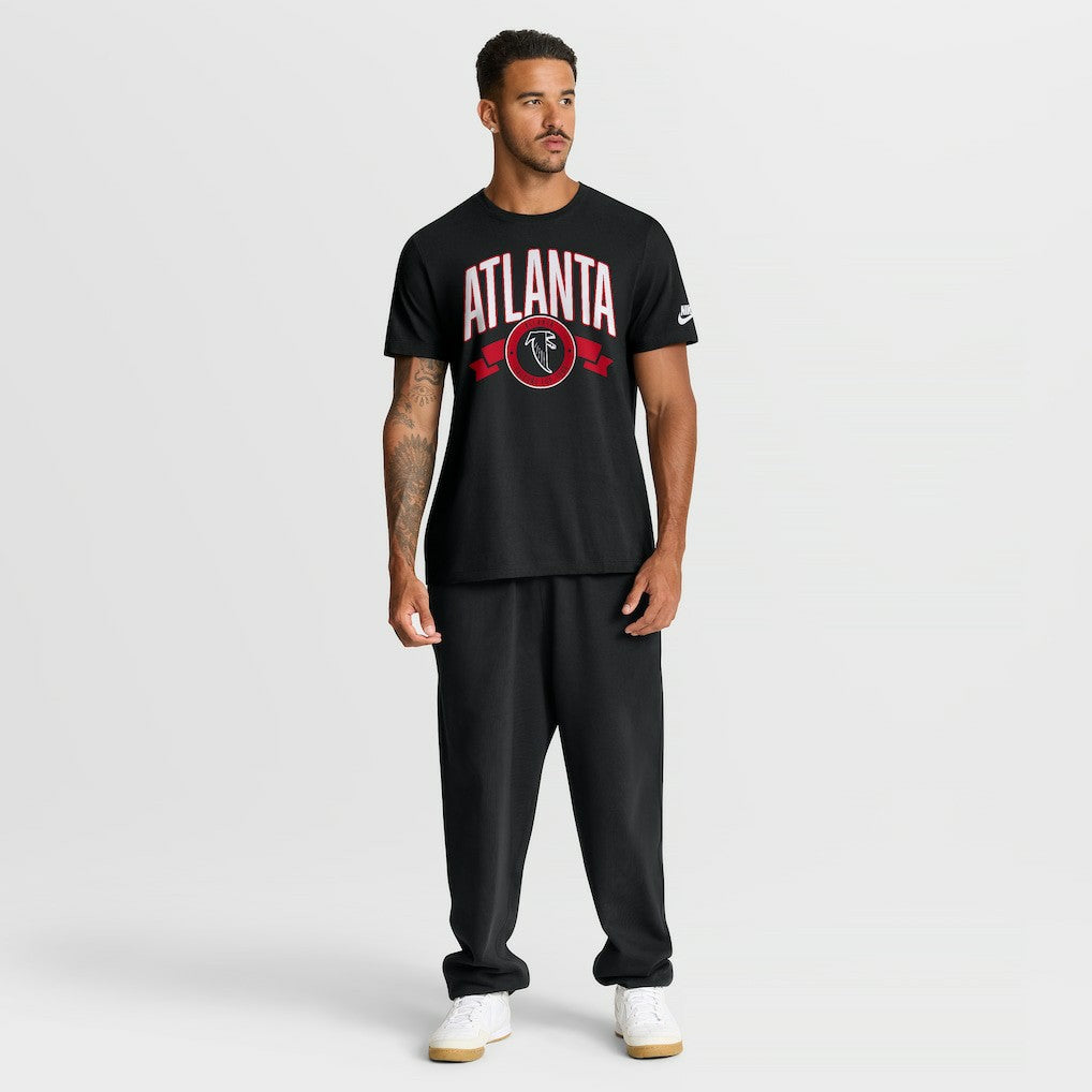 Atlanta Falcons Rewind Front and Back Hit Essential T-Shirt - Black cheap