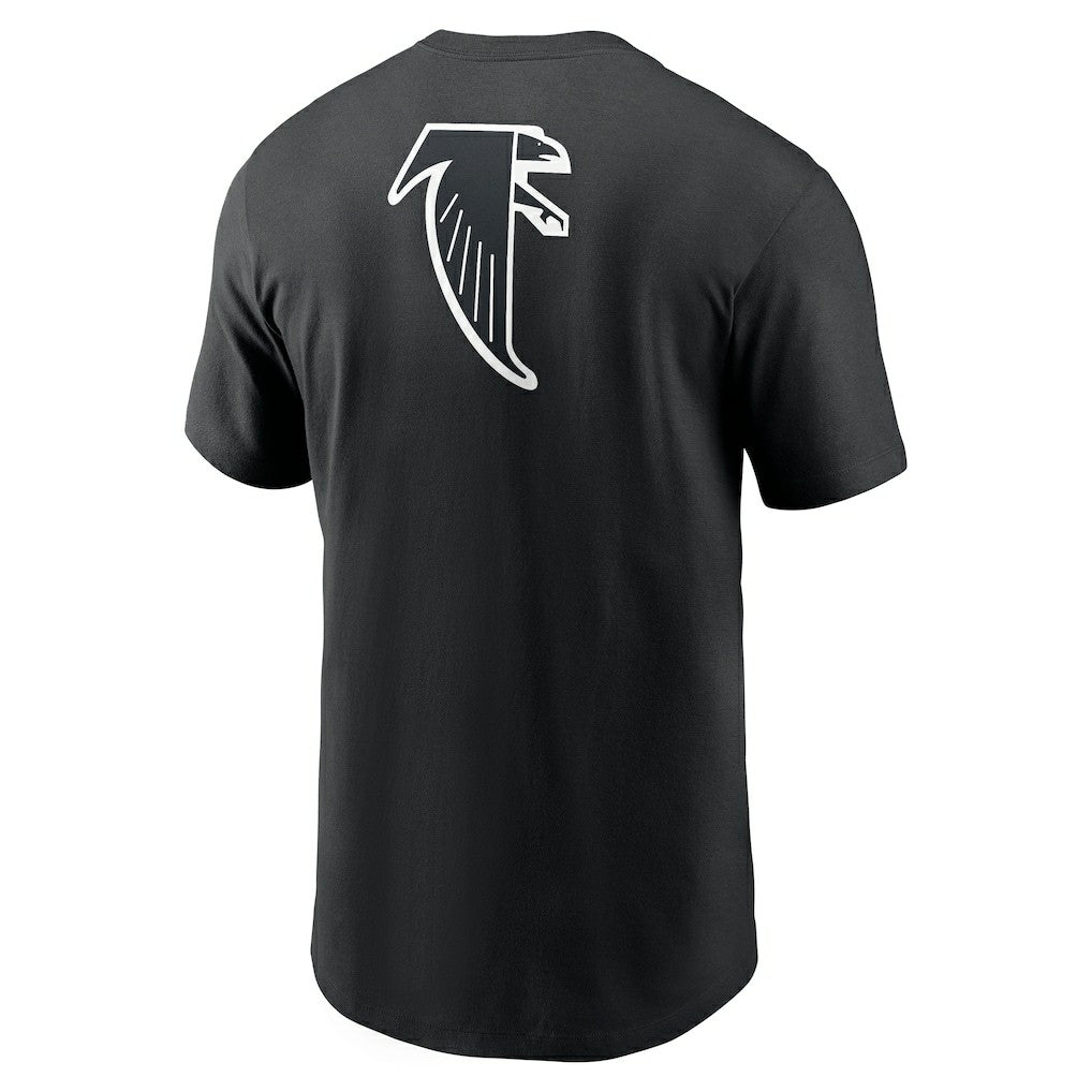 Atlanta Falcons Rewind Front and Back Hit Essential T-Shirt - Black cheap