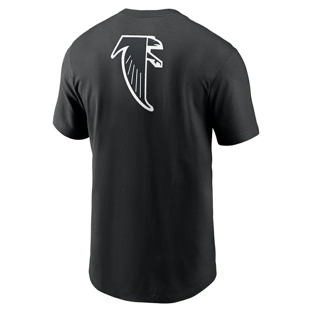 Atlanta Falcons Rewind Front and Back Hit Essential T-Shirt - Black cheap
