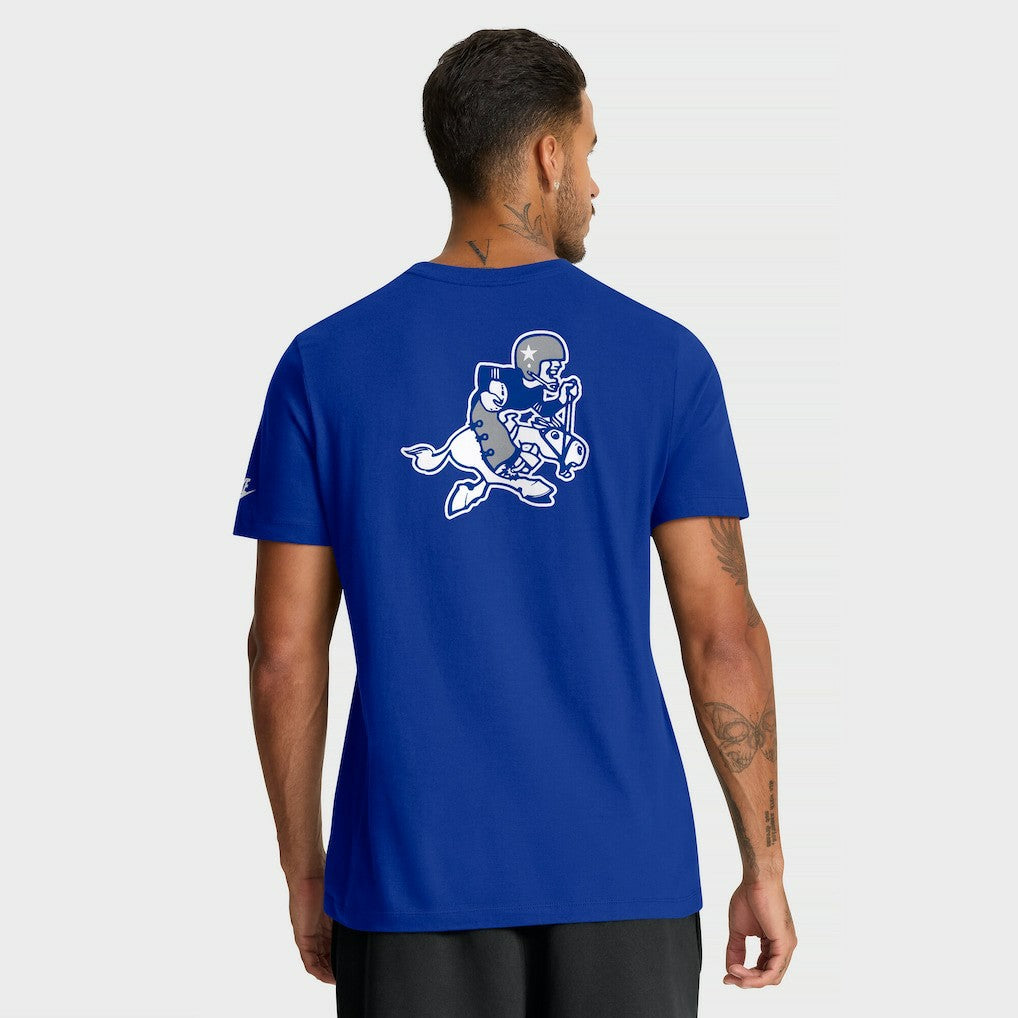 Dallas Cowboys Rewind Front and Back Hit Essential T-Shirt - Royal for sale