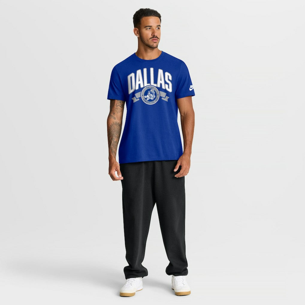 Dallas Cowboys Rewind Front and Back Hit Essential T-Shirt - Royal for sale
