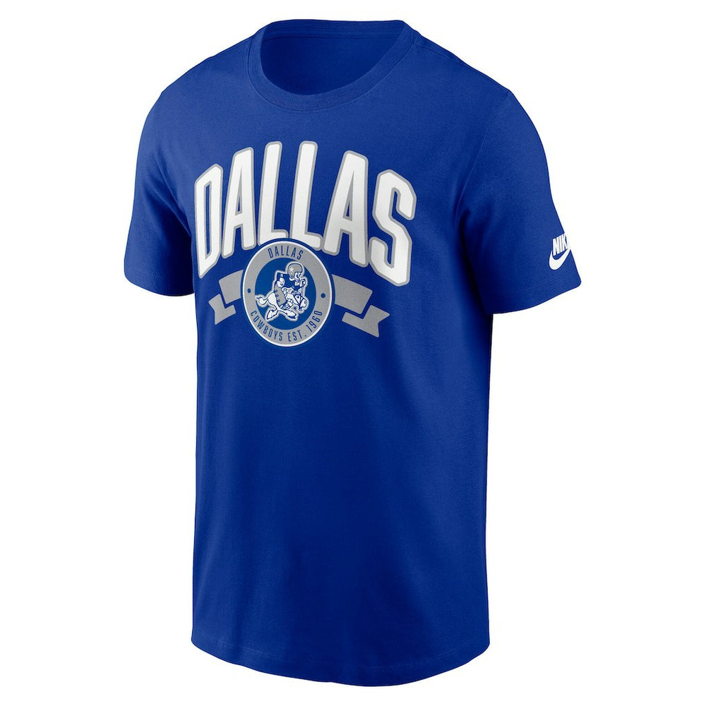 Dallas Cowboys Rewind Front and Back Hit Essential T-Shirt - Royal for sale