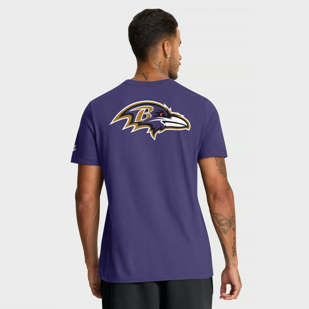 Baltimore Ravens Rewind Front and Back Hit Essential T-Shirt - Purple on sale