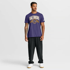 Baltimore Ravens Rewind Front and Back Hit Essential T-Shirt - Purple on sale