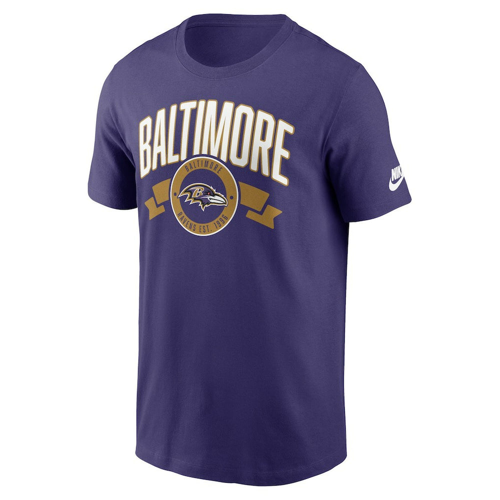 Baltimore Ravens Rewind Front and Back Hit Essential T-Shirt - Purple on sale