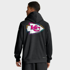 Kansas City Chiefs Tall 2025 NFL Crucial Catch Sideline Standard Issue Dri-FIT Hoodie - Black cheap