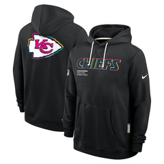 Kansas City Chiefs Tall 2025 NFL Crucial Catch Sideline Standard Issue Dri-FIT Hoodie - Black cheap