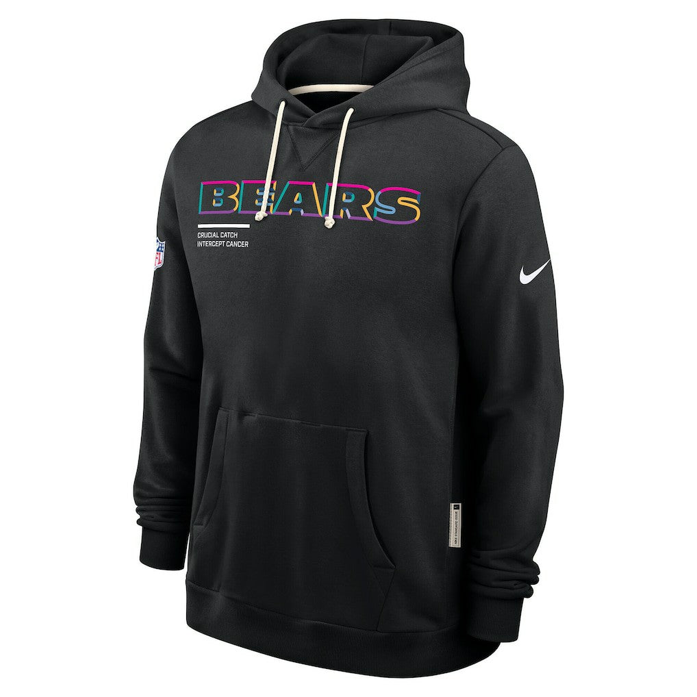 Chicago Bears Tall 2025 NFL Crucial Catch Sideline Standard Issue Dri-FIT Hoodie - Black for sale
