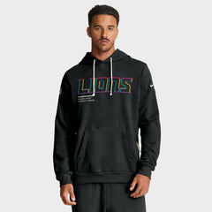 Detroit Lions Tall 2025 NFL Crucial Catch Sideline Standard Issue Dri-FIT Hoodie - Black discount