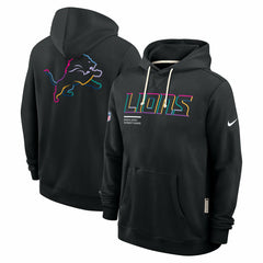 Detroit Lions Tall 2025 NFL Crucial Catch Sideline Standard Issue Dri-FIT Hoodie - Black discount