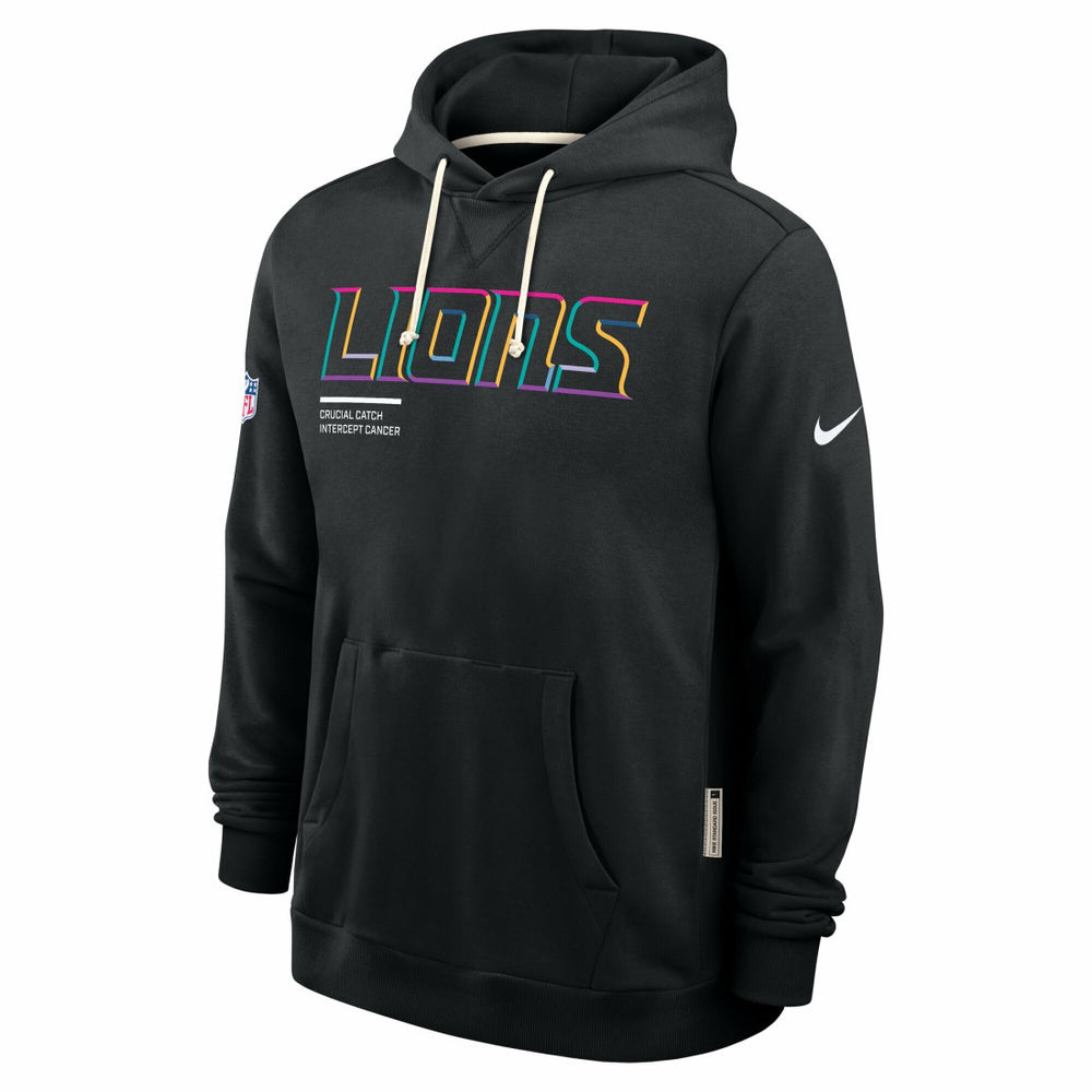 Detroit Lions Tall 2025 NFL Crucial Catch Sideline Standard Issue Dri-FIT Hoodie - Black discount