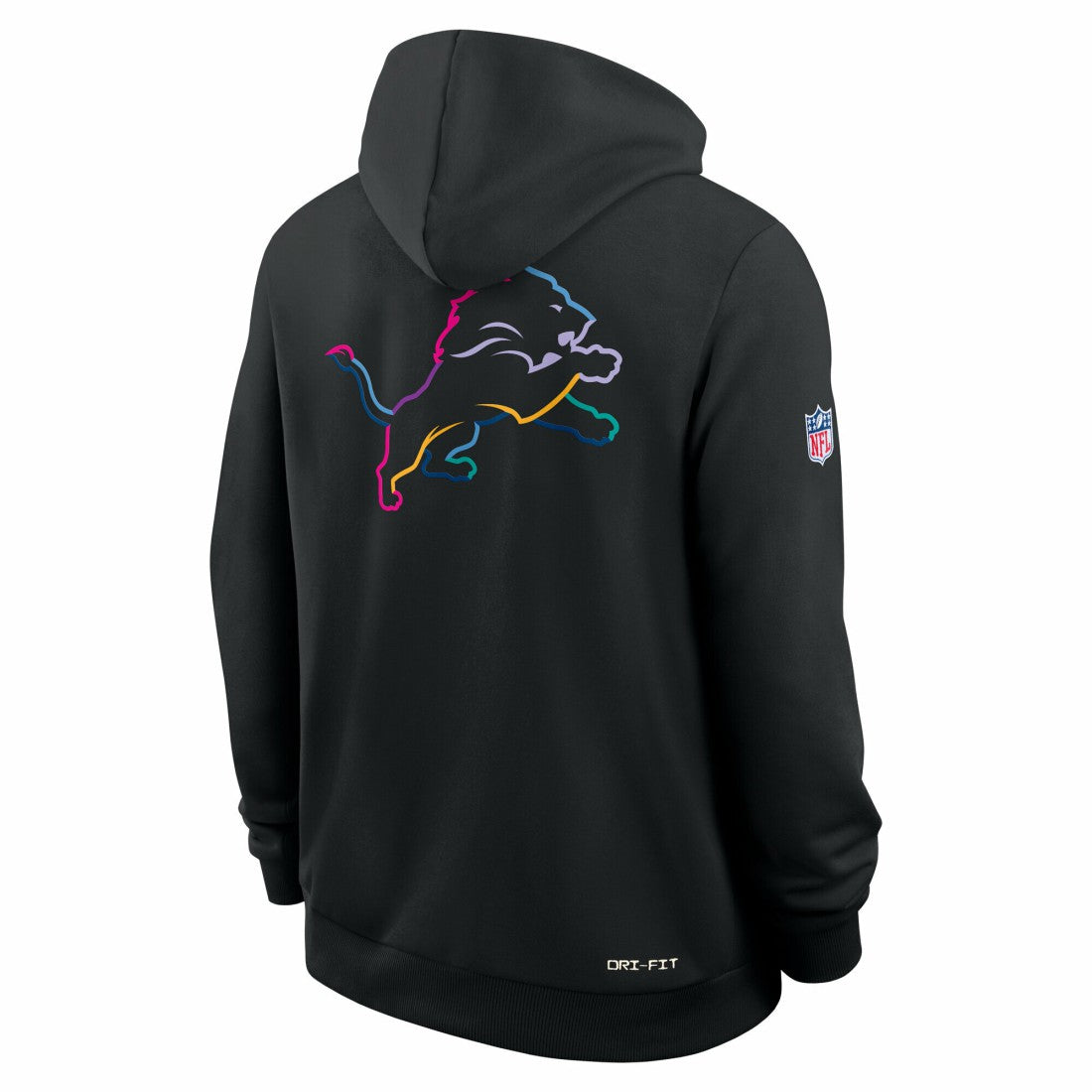 Detroit Lions Tall 2025 NFL Crucial Catch Sideline Standard Issue Dri-FIT Hoodie - Black discount
