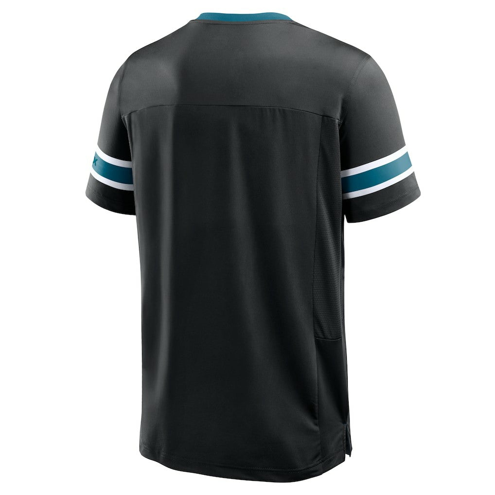 Jacksonville Jaguars Hometown Premium Hashmark V-Neck T-Shirt - Black sale