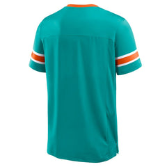 Miami Dolphins Hometown Premium Hashmark V-Neck T-Shirt - Aqua outlet