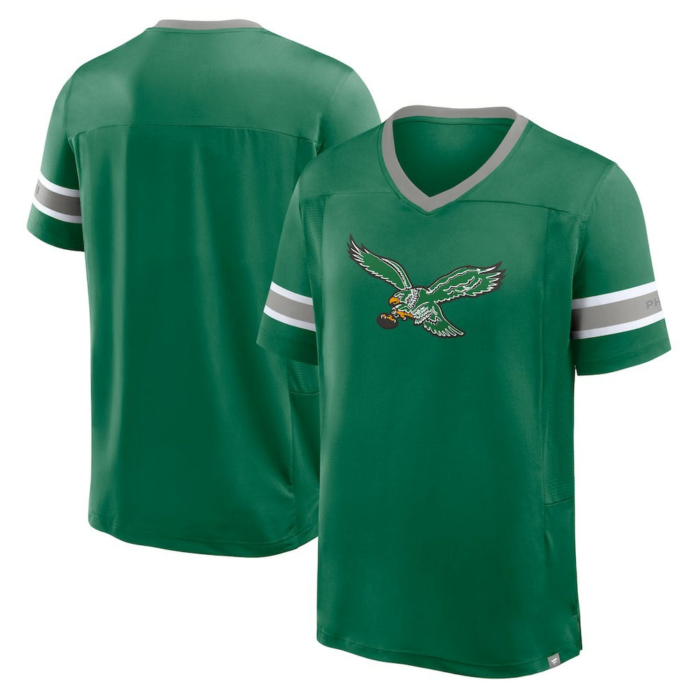 Philadelphia Eagles Hometown Premium Hashmark V-Neck T-Shirt - Kelly Green for sale