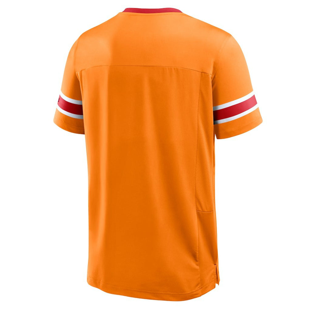Tampa Bay Buccaneers Hometown Premium Hashmark V-Neck T-Shirt - Orange online