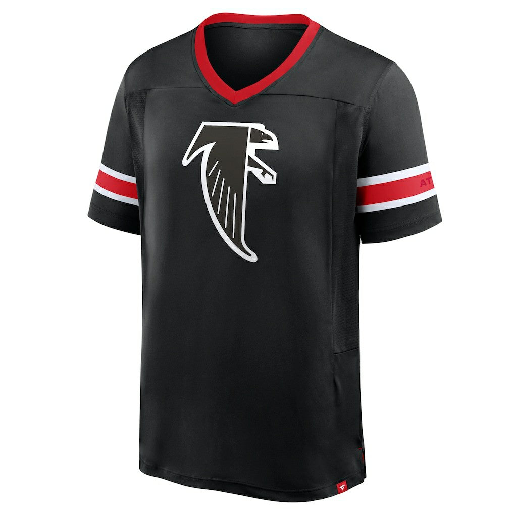 Atlanta Falcons Hometown Premium Hashmark V-Neck T-Shirt - Black for sale