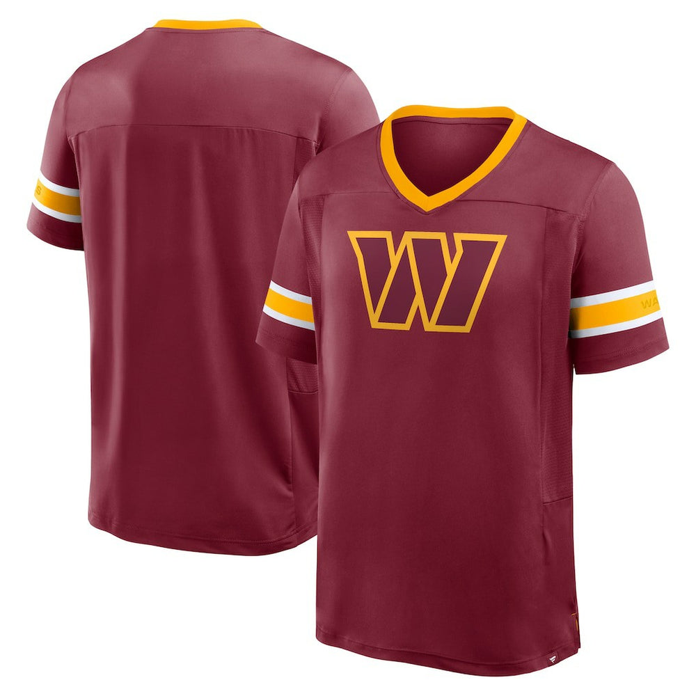 Washington Commanders Hometown Premium Hashmark V-Neck T-Shirt - Burgundy outlet