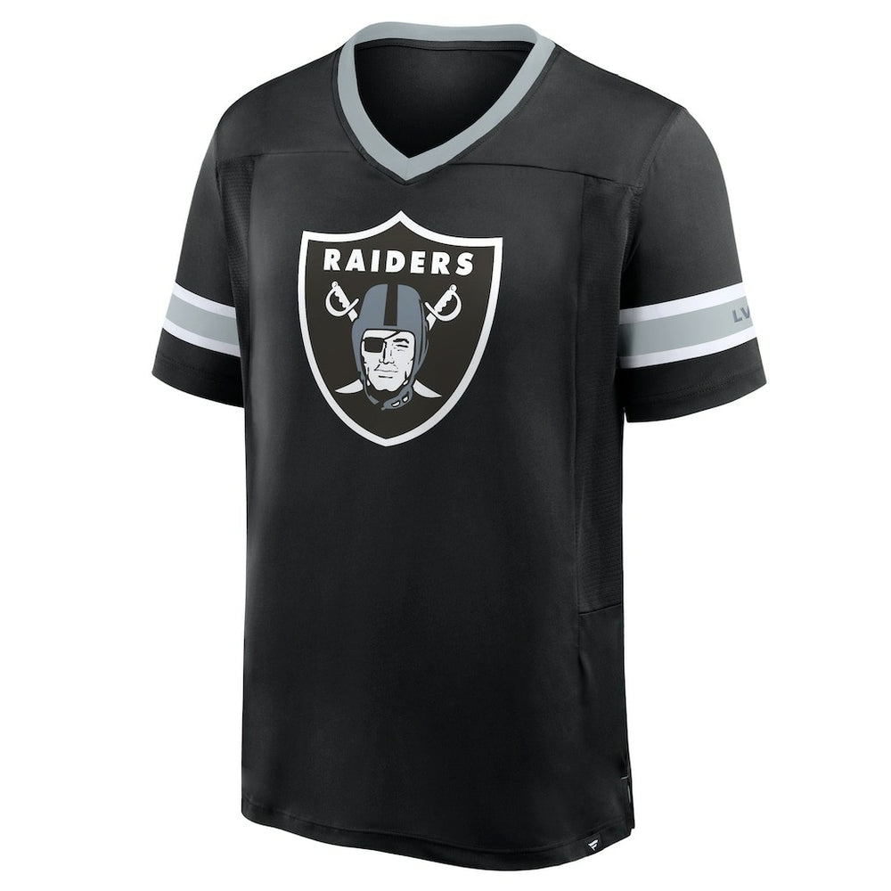 Las Vegas Raiders Hometown Premium Hashmark V-Neck T-Shirt - Black discount