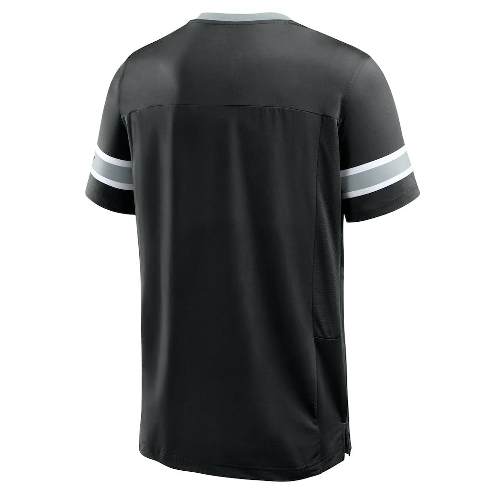 Las Vegas Raiders Hometown Premium Hashmark V-Neck T-Shirt - Black discount