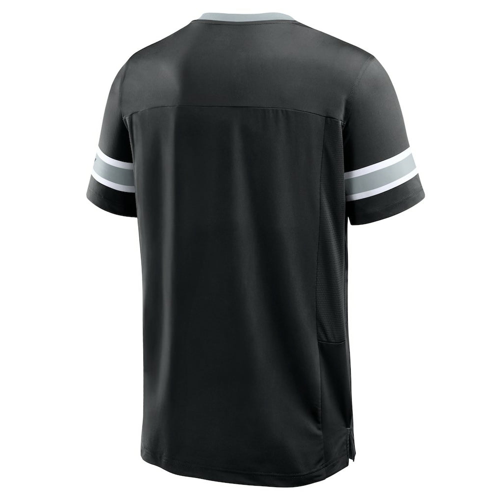 Las Vegas Raiders Hometown Premium Hashmark V-Neck T-Shirt - Black discount