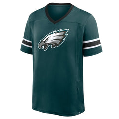 Philadelphia Eagles Hometown Premium Hashmark V-Neck T-Shirt - Midnight Green on sale