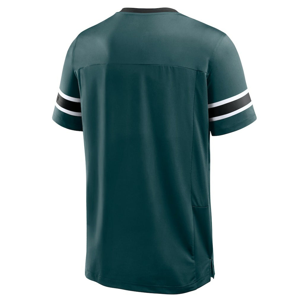 Philadelphia Eagles Hometown Premium Hashmark V-Neck T-Shirt - Midnight Green on sale