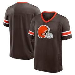 Cleveland Browns Hometown Premium Hashmark V-Neck T-Shirt - Brown sale