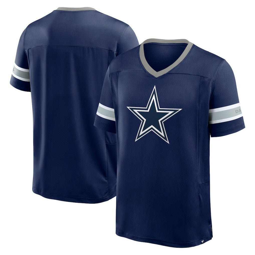 Dallas Cowboys Hometown Premium Hashmark V-Neck T-Shirt - Navy for sale