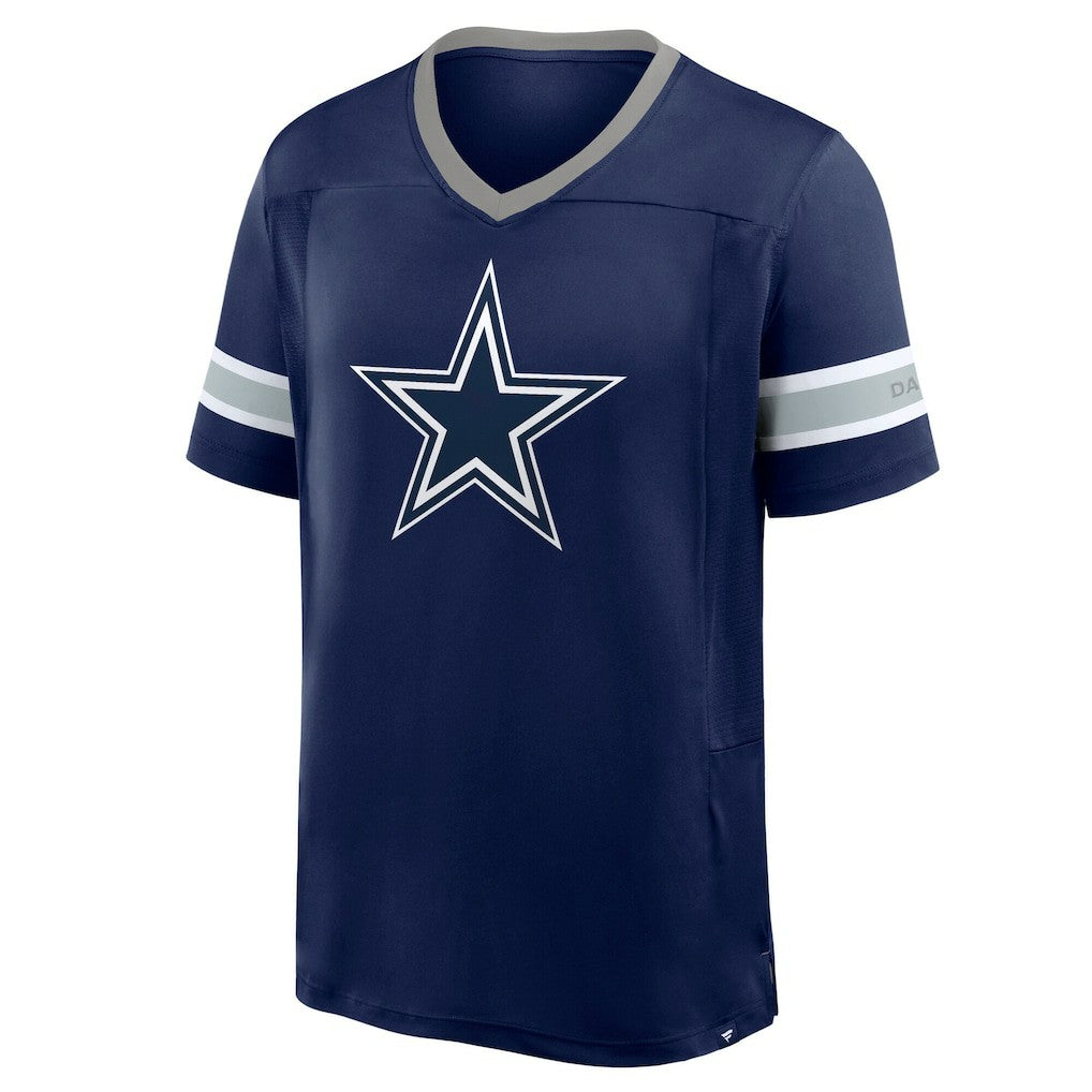 Dallas Cowboys Hometown Premium Hashmark V-Neck T-Shirt - Navy for sale